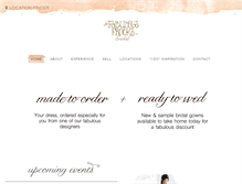 Tablet Screenshot of fabulousfrocksbridal.com